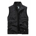 Men's Zipper Pockets Cargo Vest - Casual Outdoor Fishing and Photography Outwear