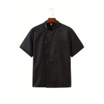 Chef Work Clothes, Men's Short Sleeve Hotel Restaurant Baking Clothing