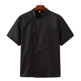 Chef Work Clothes, Men's Short Sleeve Hotel Restaurant Baking Clothing