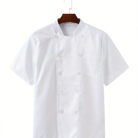 Chef Work Clothes, Men's Short Sleeve Hotel Restaurant Baking Clothing