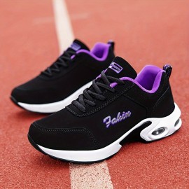 Women's Chunky Sneakers, Casual Lace Up Outdoor Shoes, Comfortable Low Top Running Shoes