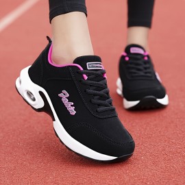 Women's Chunky Sneakers, Casual Lace Up Outdoor Shoes, Comfortable Low Top Running Shoes