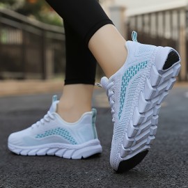 Women's Breathable Mesh Sneakers, Lightweight Comfort Running Shoes, Comfortable Low Top Sport Shoes