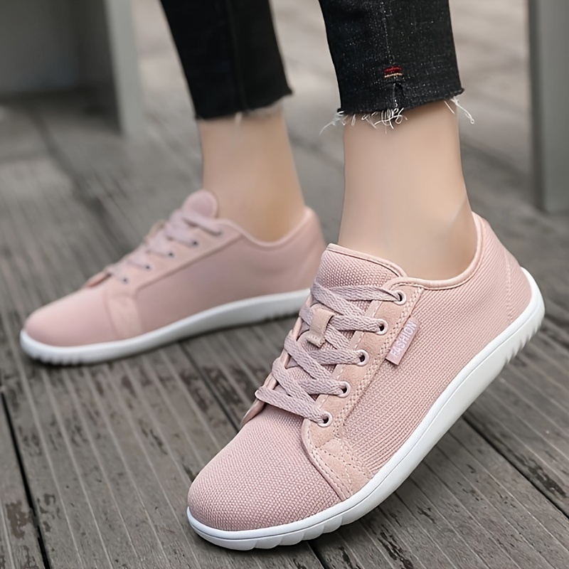 fabric sneakers women s breathable wide toe sports shoes details 2