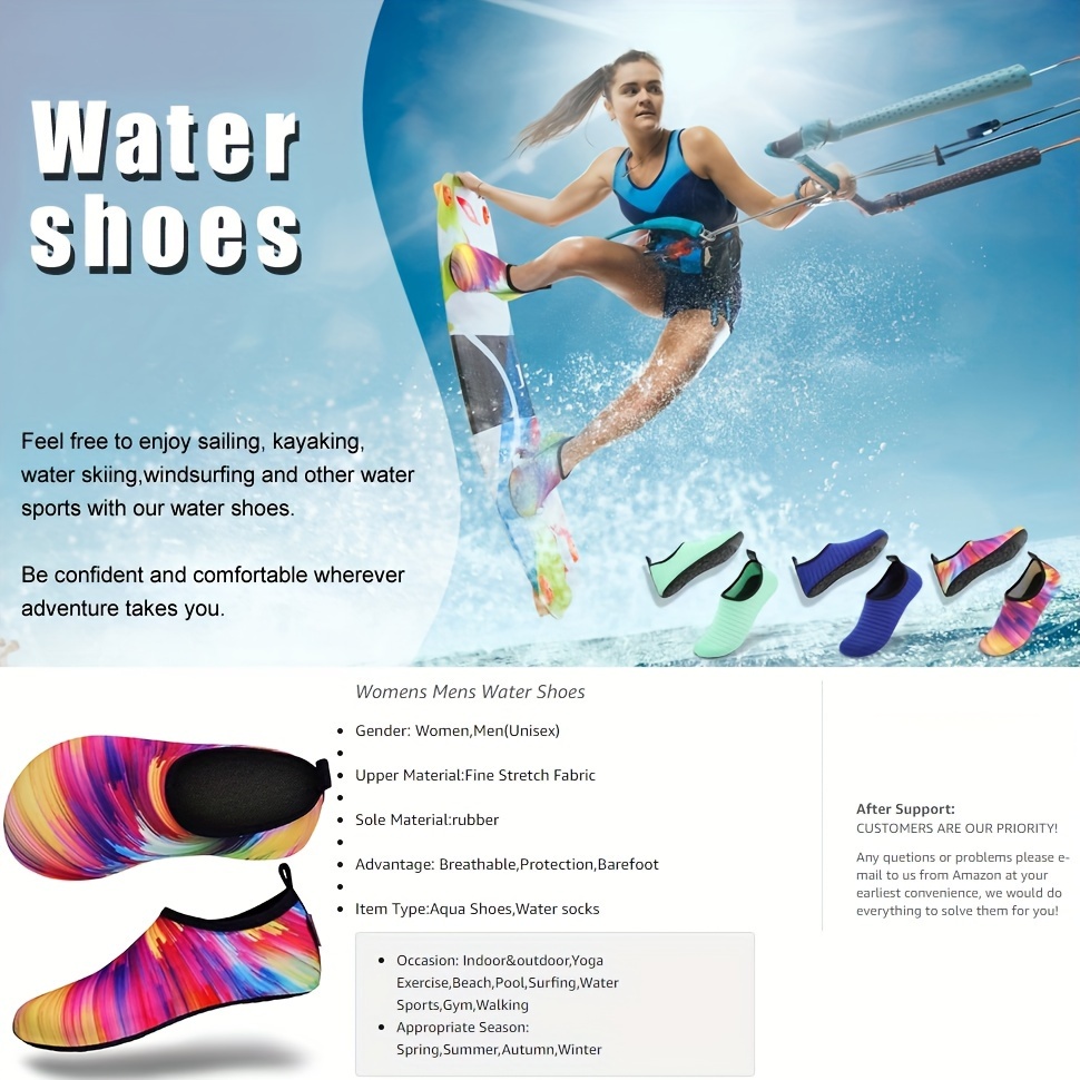 Women s Water Sports Shoes Barefoot Quick dry Aqua Yoga details 0